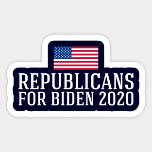 Republicans for Joe Biden 2020 Sticker